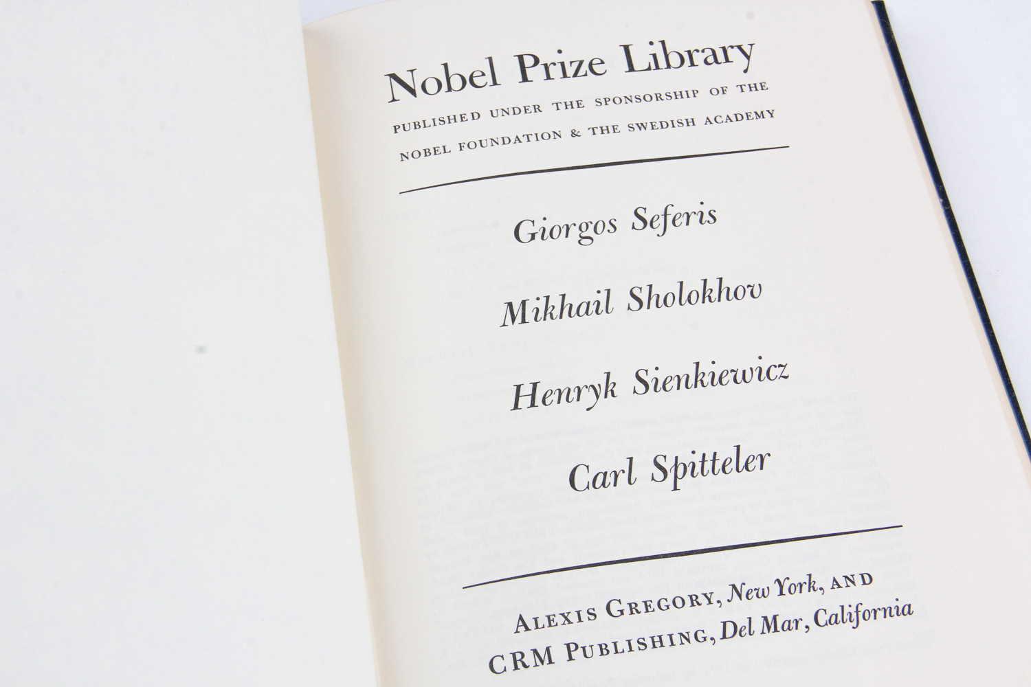 Collection of Nobel Prize Library Books