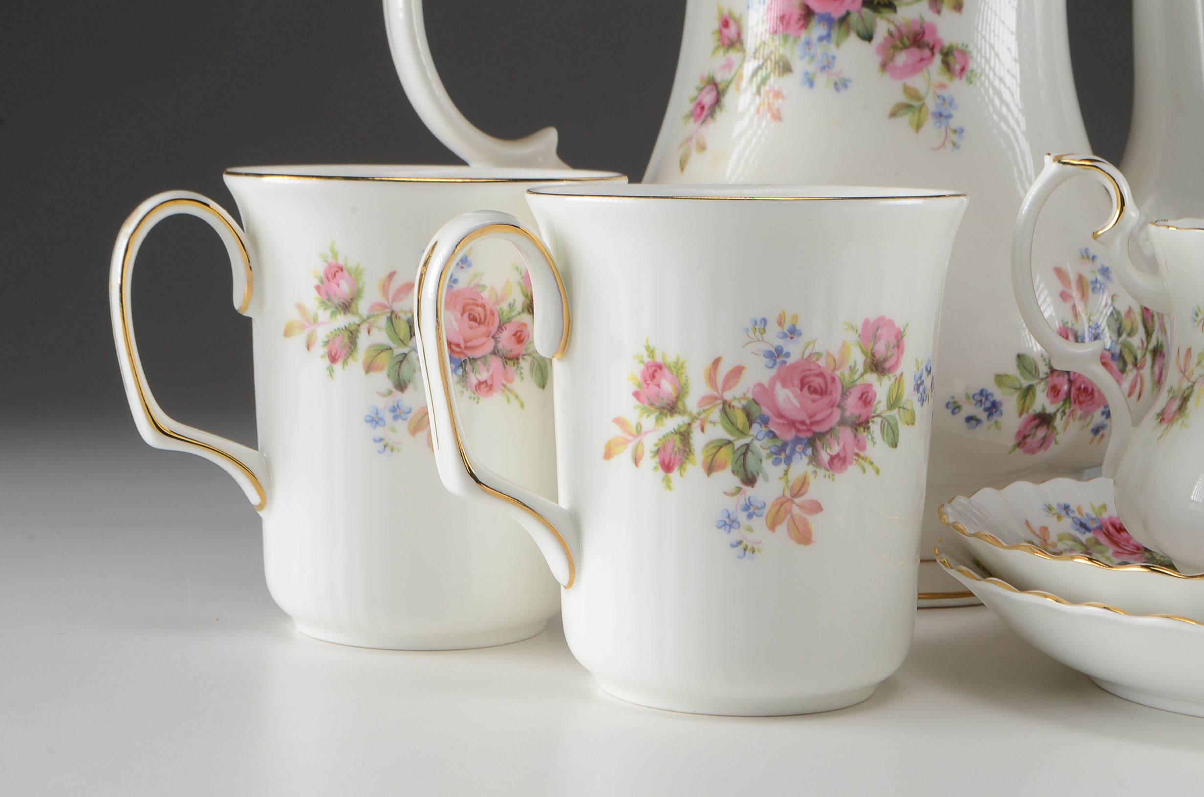 Royal Albert "Moss Rose" Tea Set