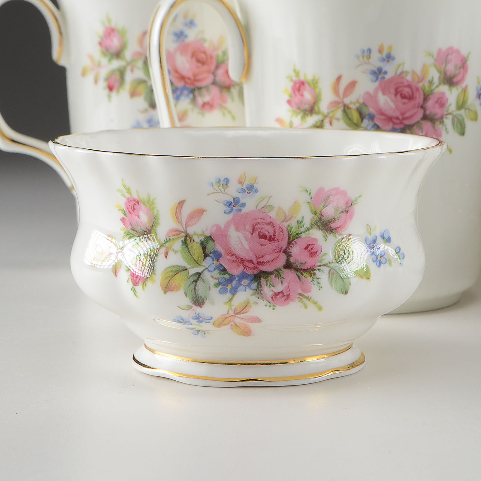 Royal Albert "Moss Rose" Tea Set