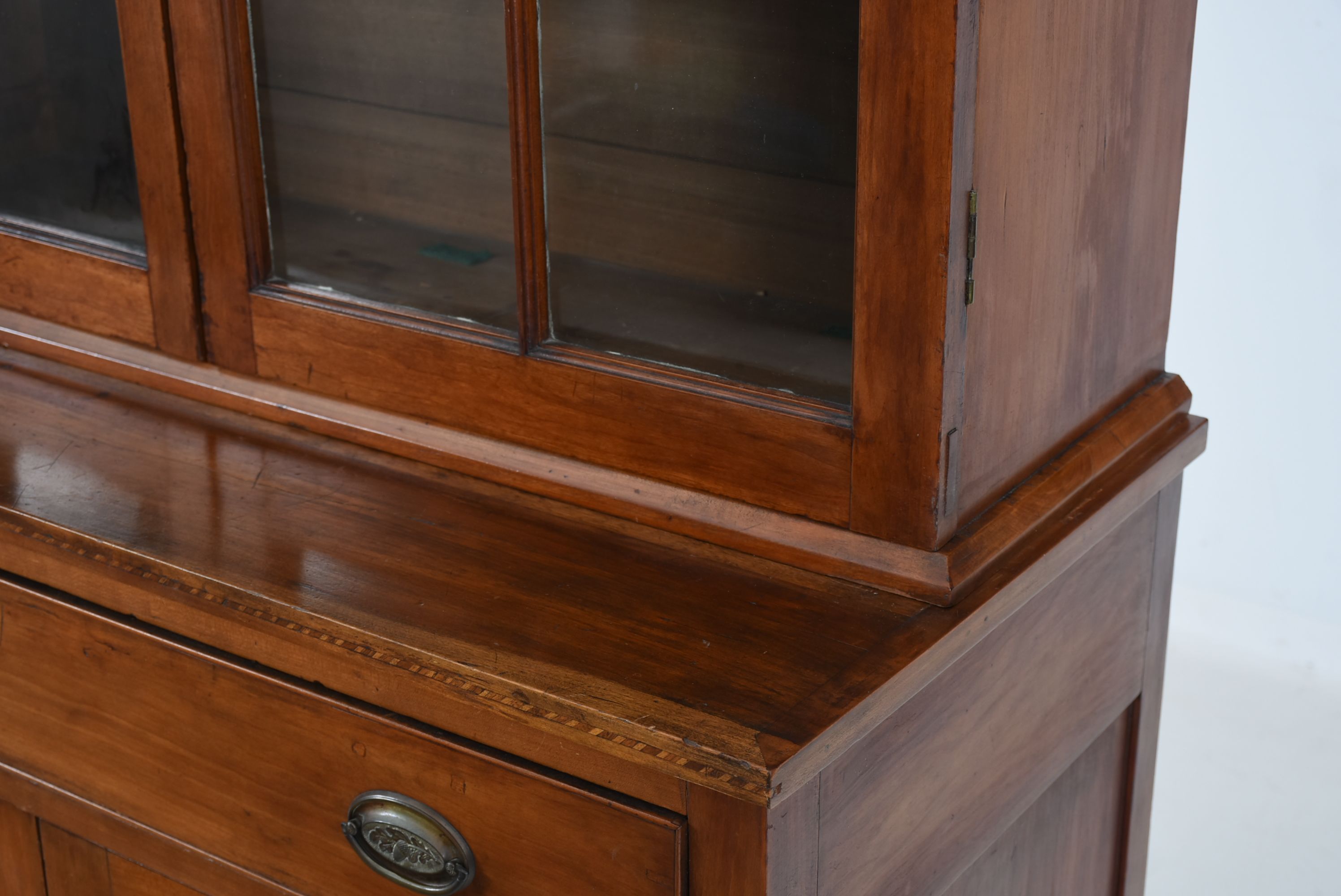 Early 19th Century Cherry Step-Back Cabinet