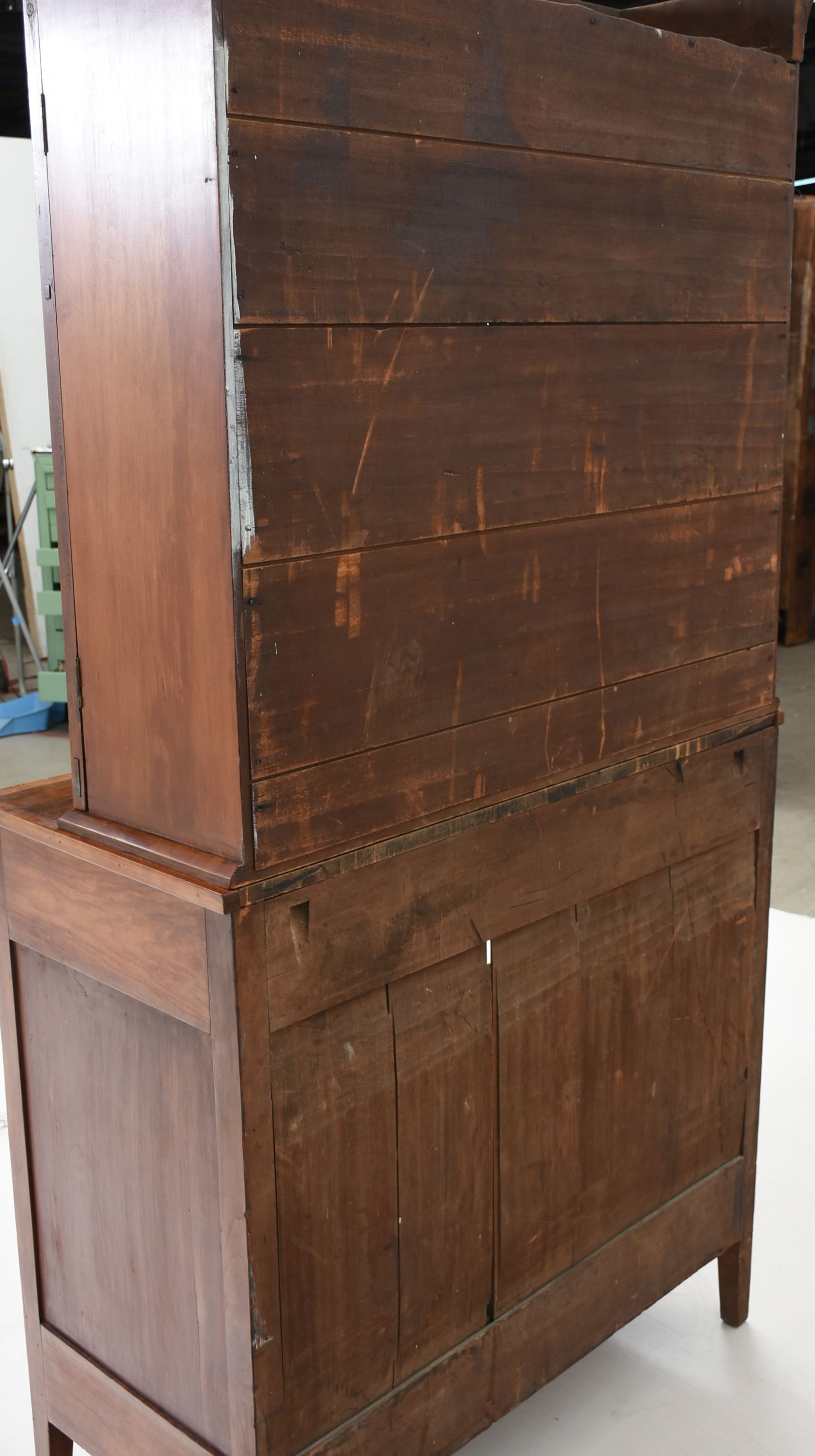 Early 19th Century Cherry Step-Back Cabinet