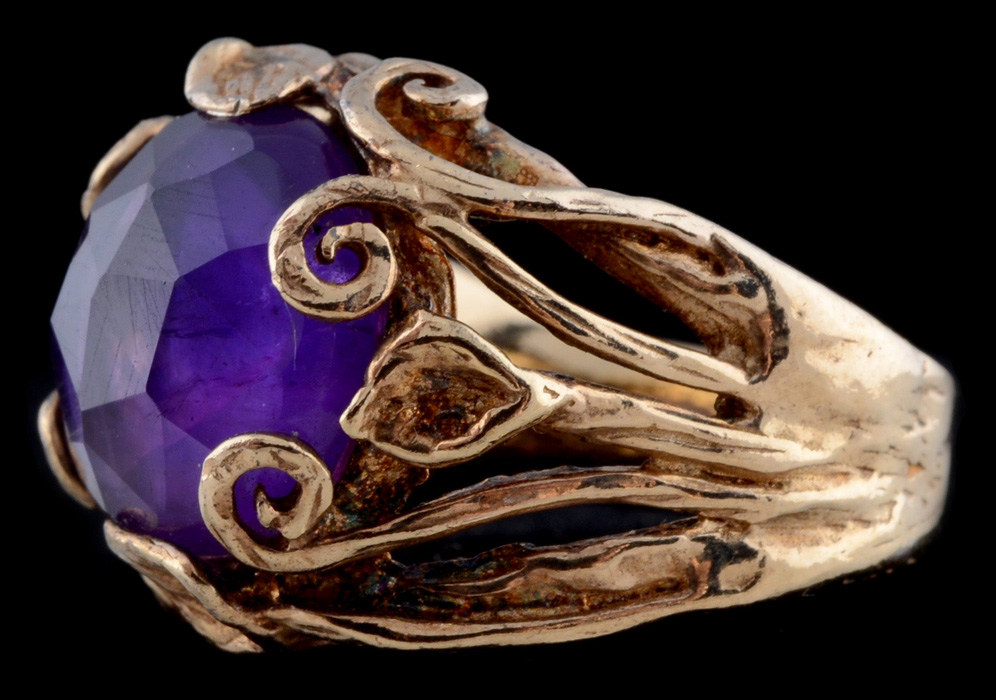Ornate Amethyst Ring