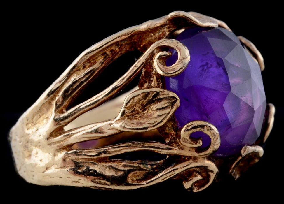 Ornate Amethyst Ring