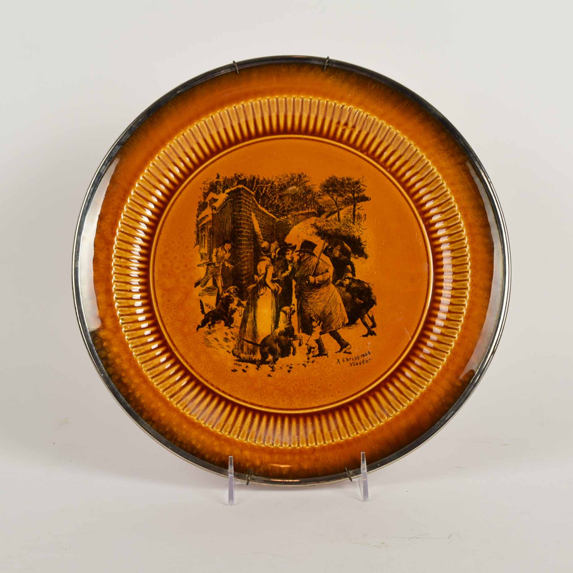 Antique Ridgeway Pottery Scenes from Coaching Days and Coaching Ways Series Plate