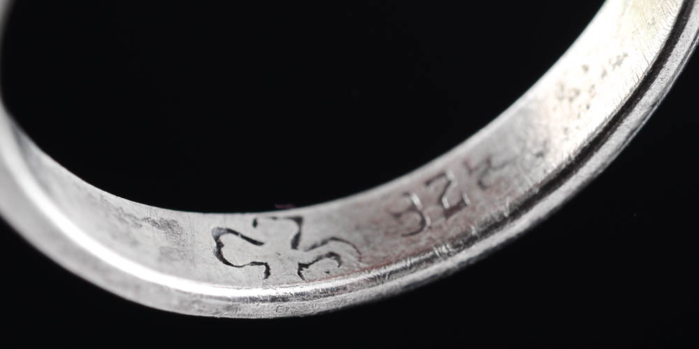 Sterling Silver Navette Ring