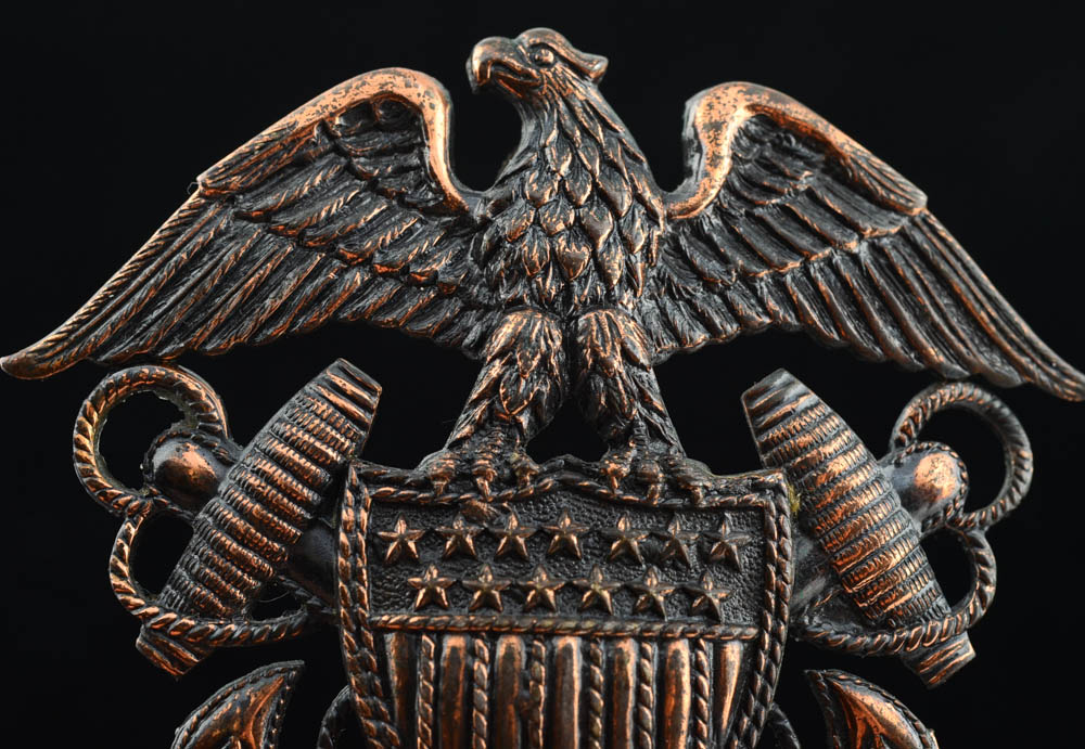 Marine and Navy Pins with Brass Tool Charms and St. Xavier Class Ring