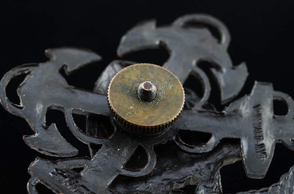 Marine and Navy Pins with Brass Tool Charms and St. Xavier Class Ring