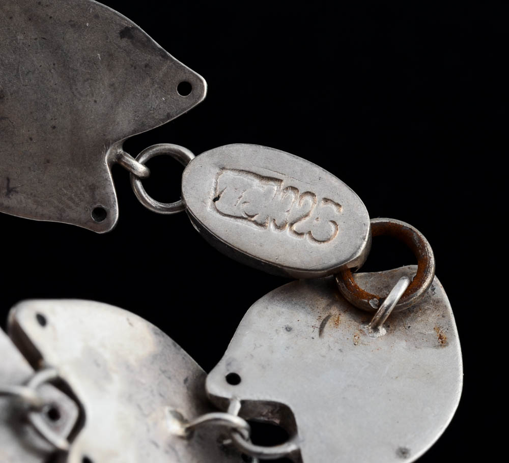 Sterling Silver Leaf Bracelet