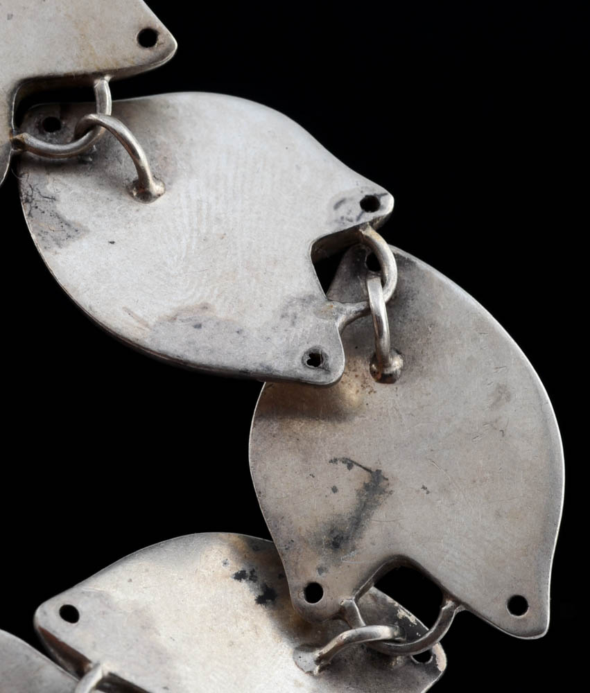 Sterling Silver Leaf Bracelet