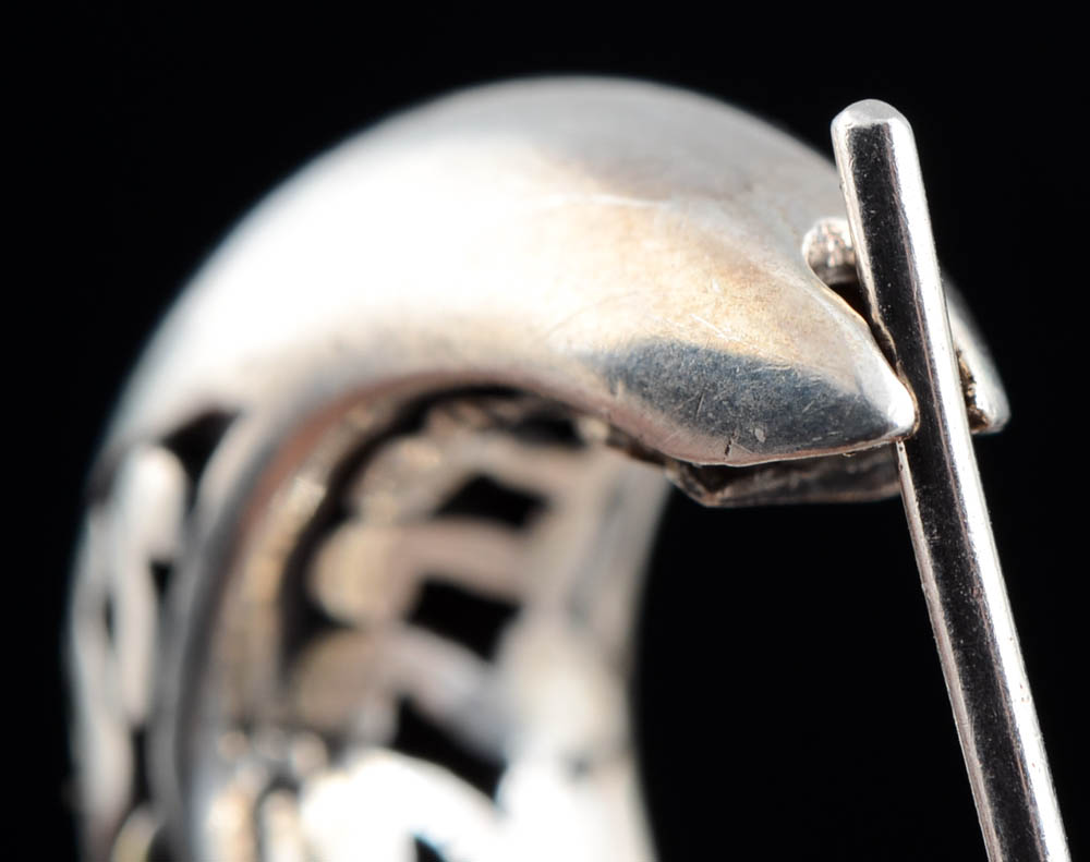 Sterling and 14K Gold Hoop Earrings