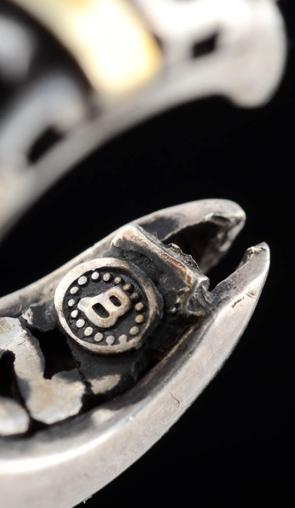 Sterling and 14K Gold Hoop Earrings