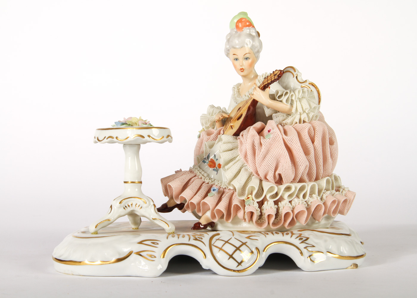 Dresden Lace Porcelain Figurine