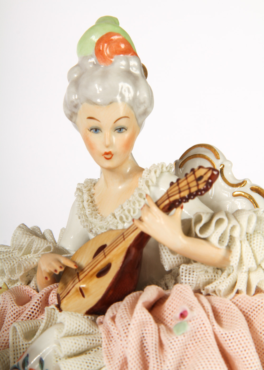 Dresden Lace Porcelain Figurine