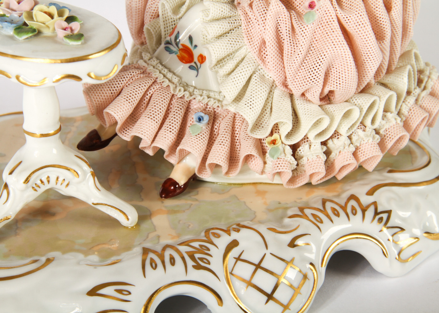 Dresden Lace Porcelain Figurine