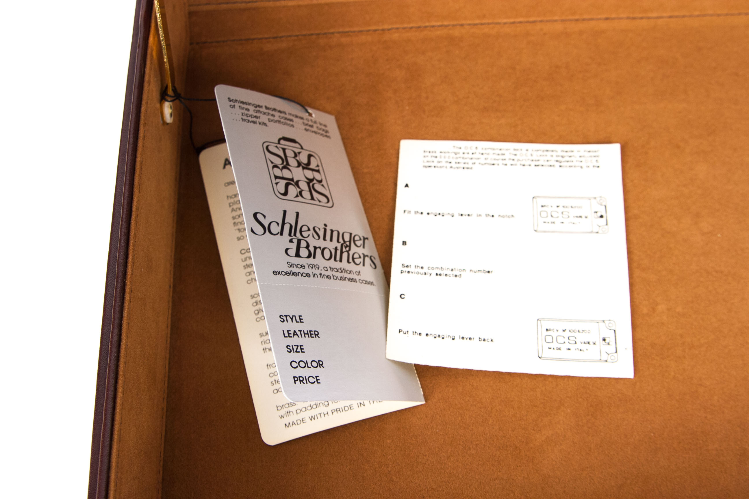 Schlesinger Leather Briefcase