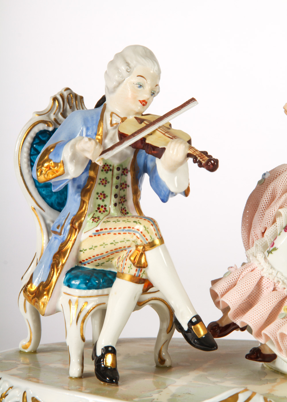 Dresden Lace Porcelain Figurine