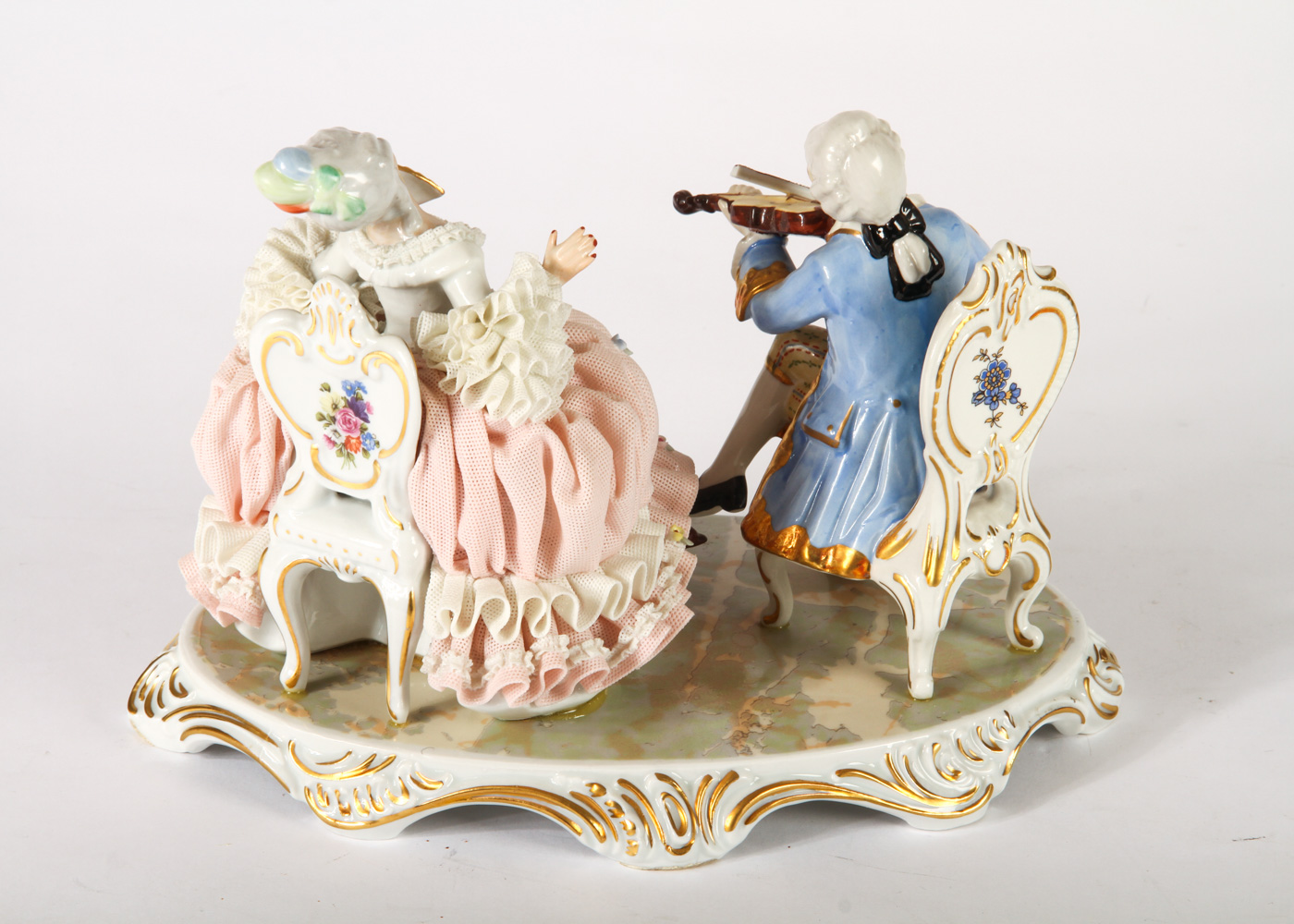 Dresden Lace Porcelain Figurine