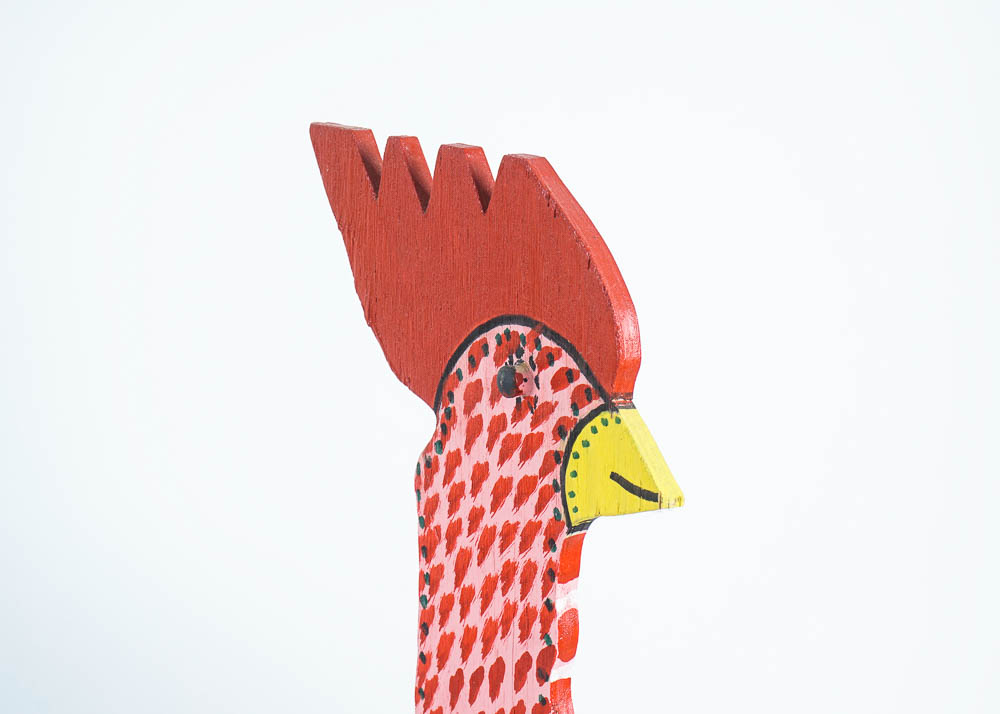 Folk Art Wooden Roosters by Marvin Finn