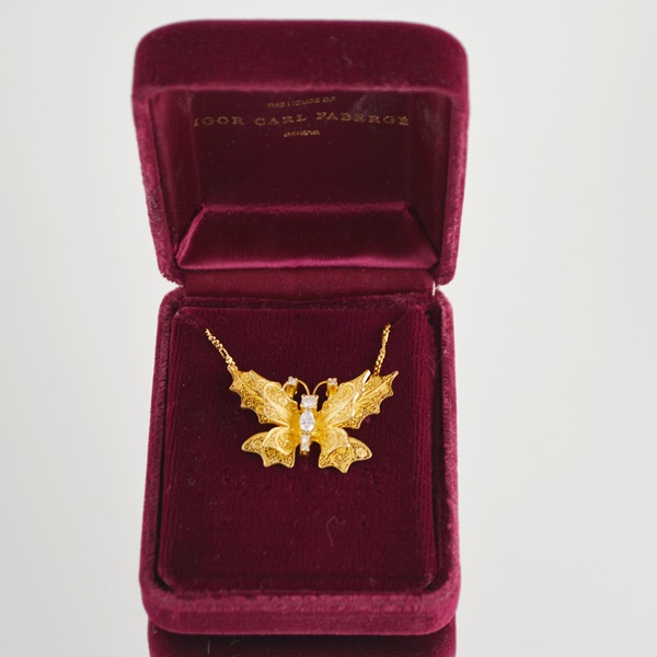 Franklin Mint's House of Igor Carl Faberge 18K Diamond Necklace