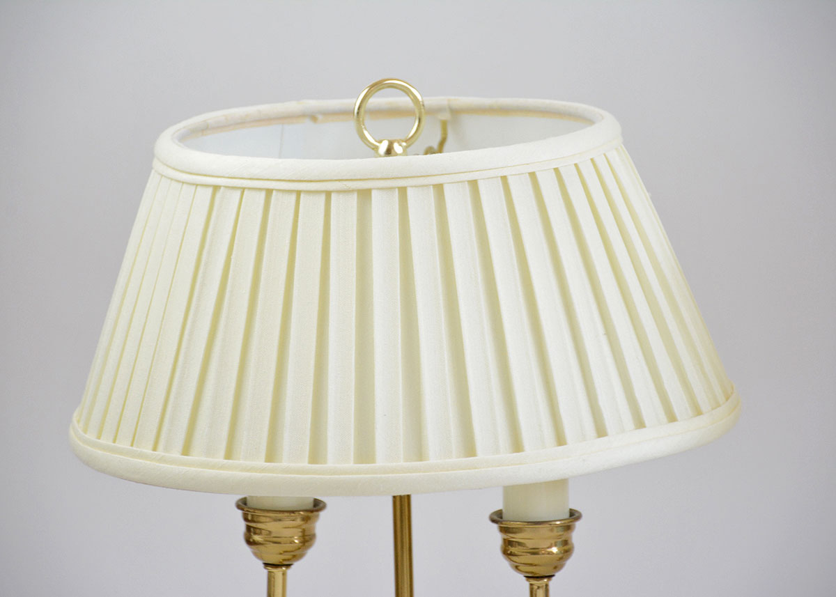 Candlestick Style Brass Table Lamps