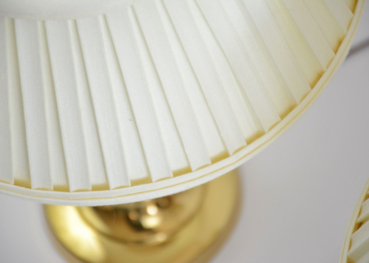 Candlestick Style Brass Table Lamps