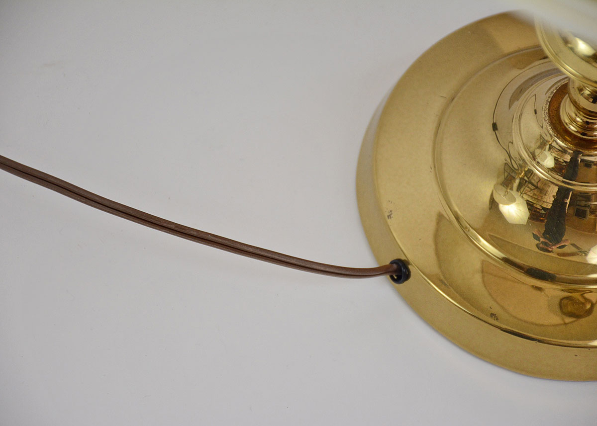 Candlestick Style Brass Table Lamps