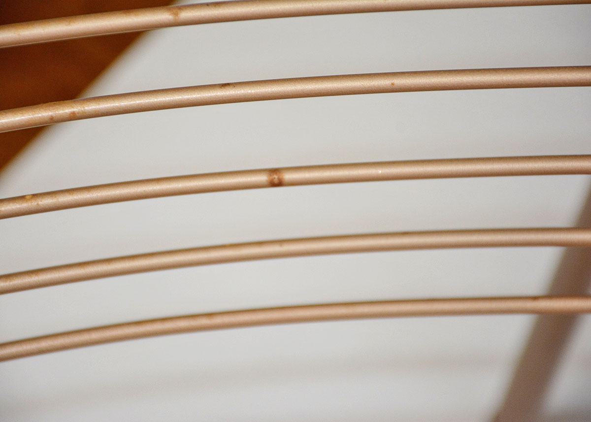 1950s Cosco Folding Table and Three Chairs