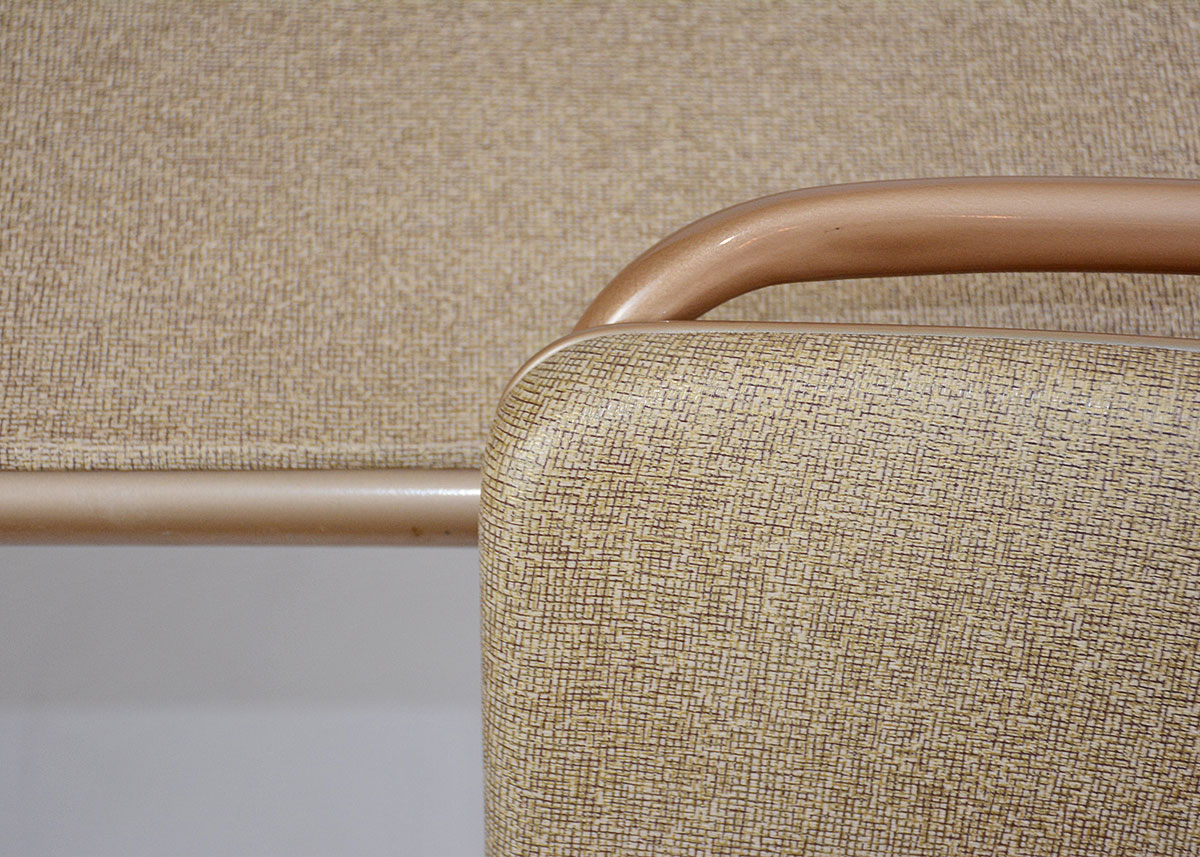 1950s Cosco Folding Table and Three Chairs