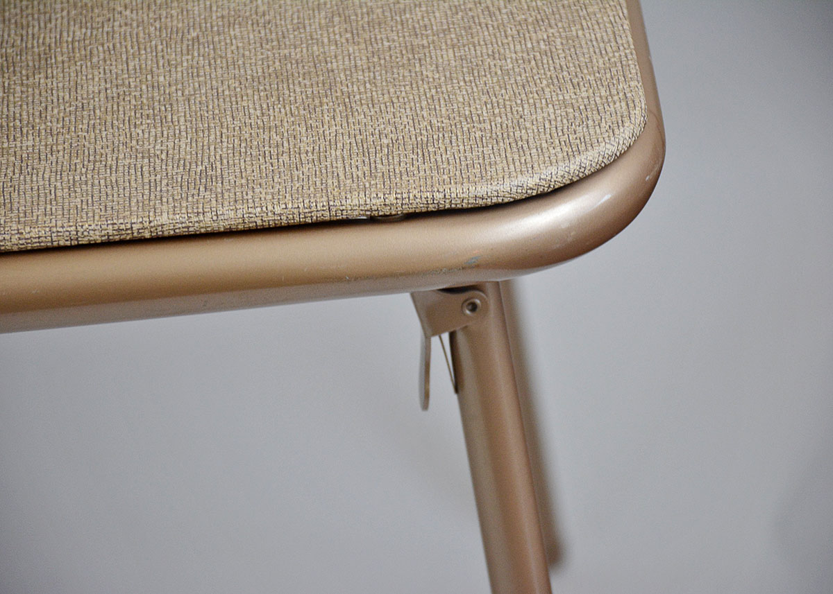 1950s Cosco Folding Table and Three Chairs