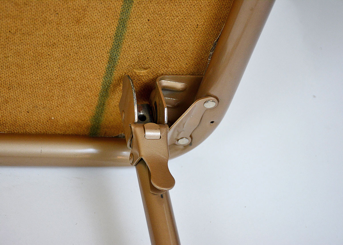 1950s Cosco Folding Table and Three Chairs