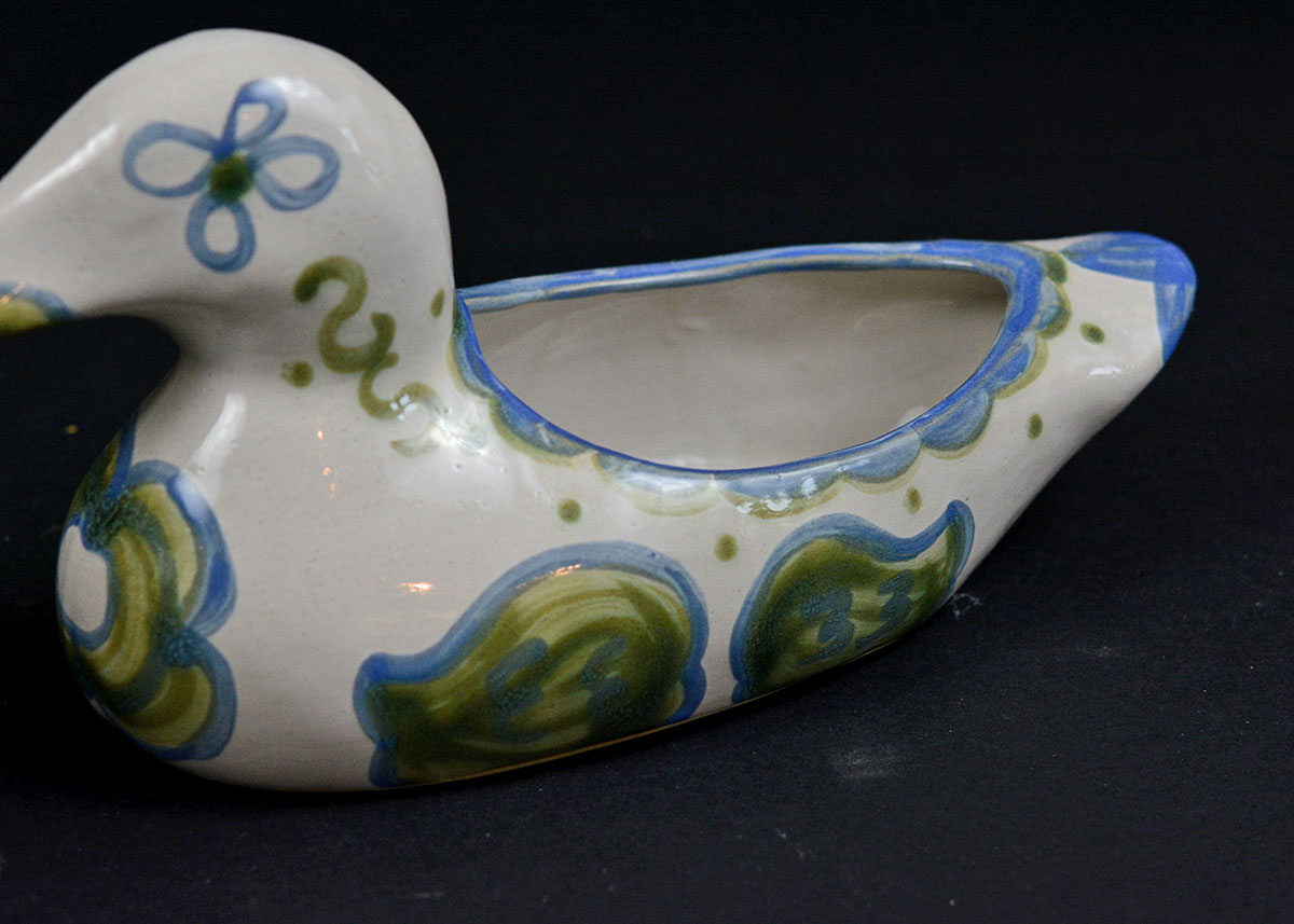 Pair of Louisville Stoneware Duck Planters