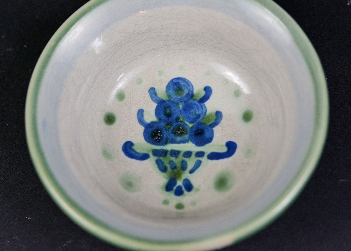 M.A. Hadley Pottery "Bouquet" Fruit Bowls