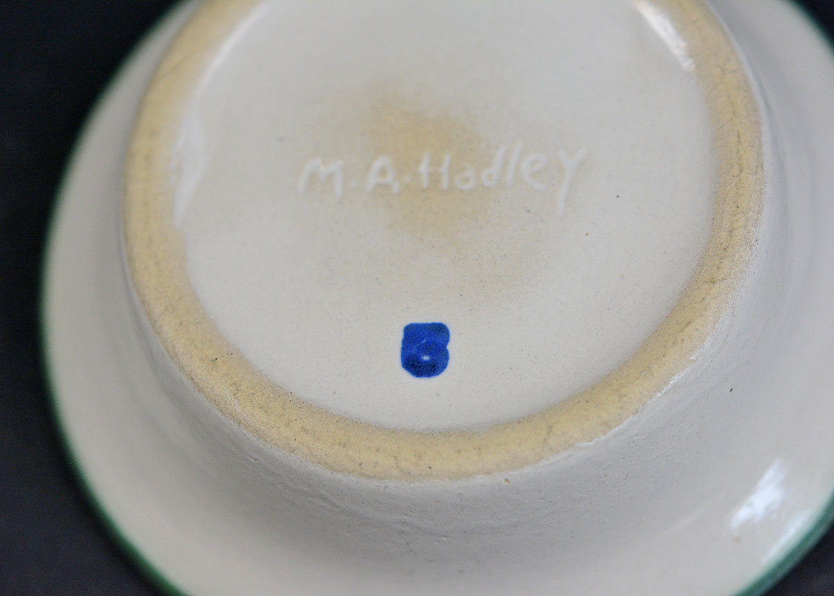 M.A. Hadley Pottery "Bouquet" Fruit Bowls