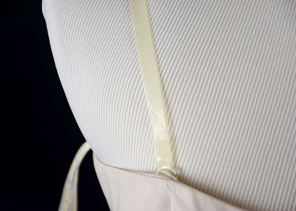 Vintage Daymor Couture Evening Gown With Beaded Illusion Top