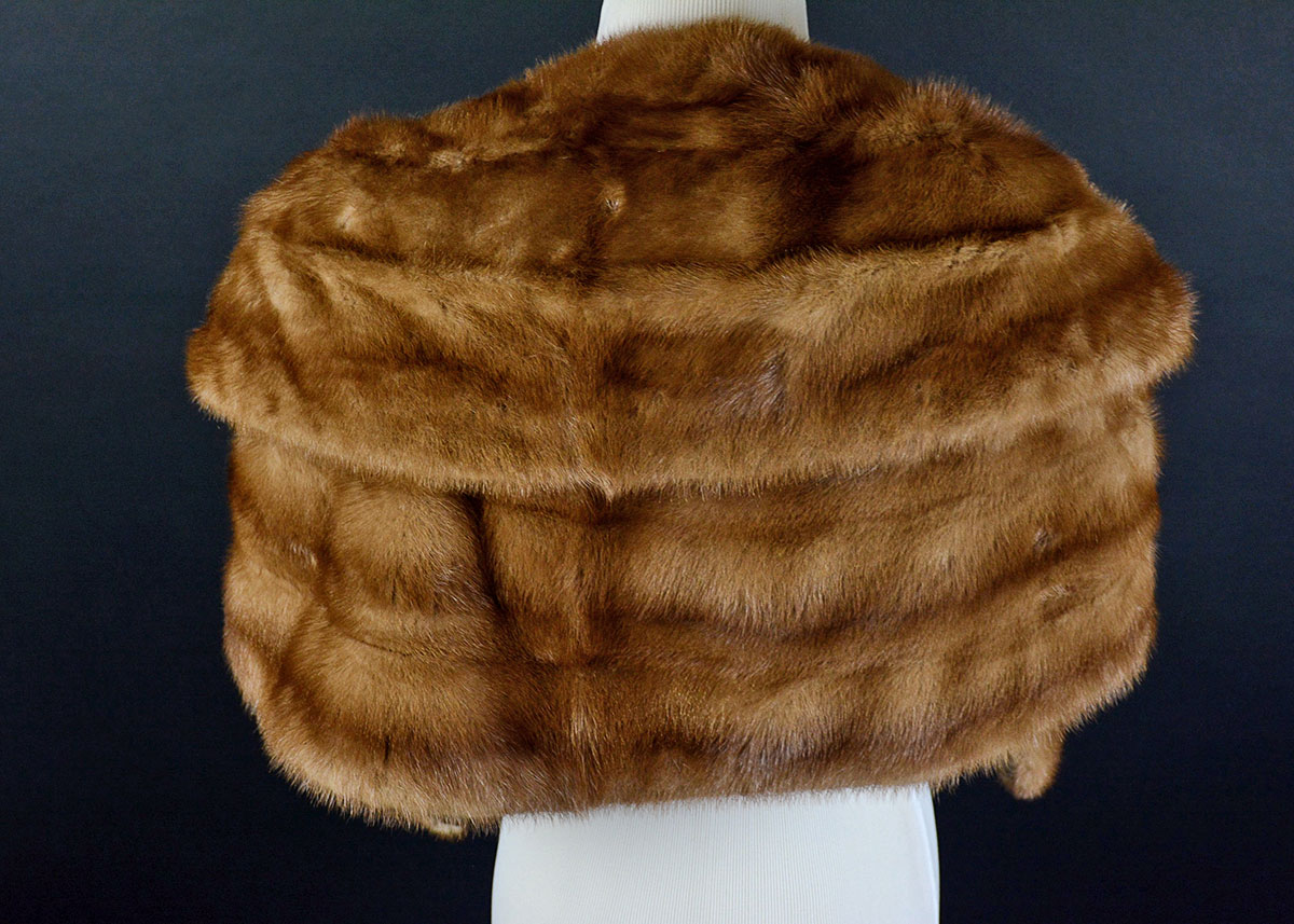 Golden Sable Stole with Pockets