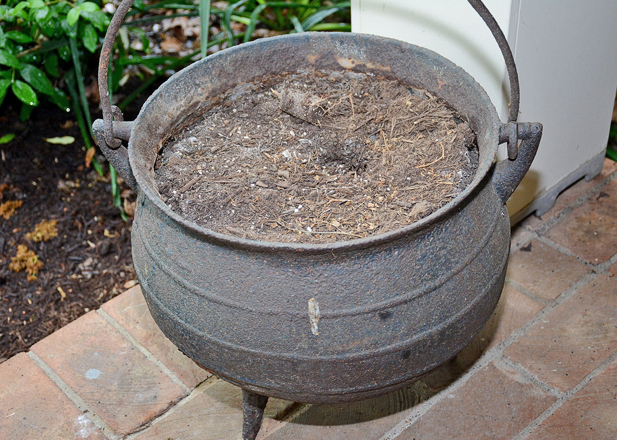 Vintage Cast Iron Cauldron
