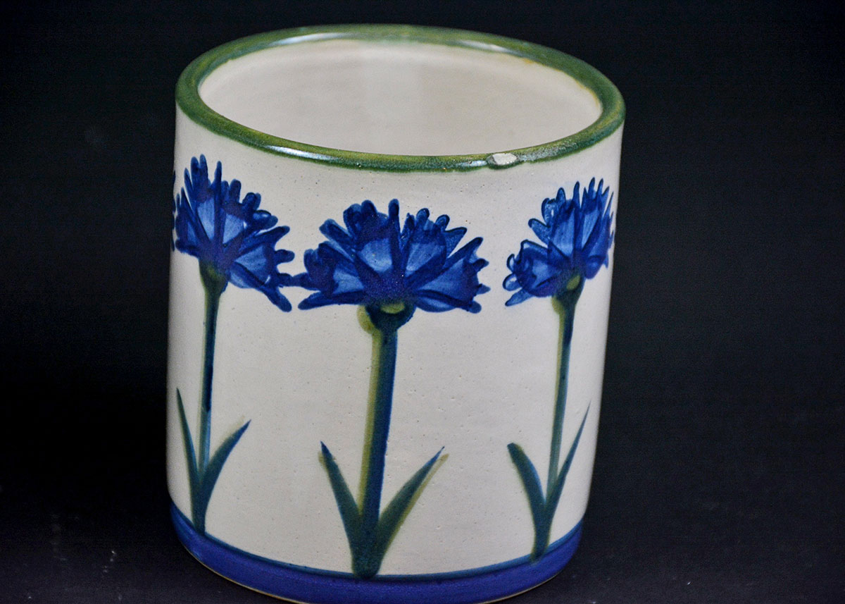 Four Vintage Louisville Stoneware Planters