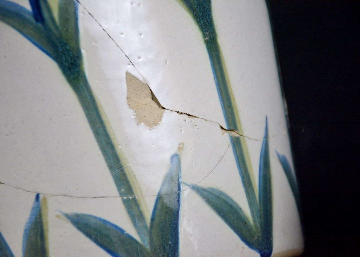 Four Vintage Louisville Stoneware Planters