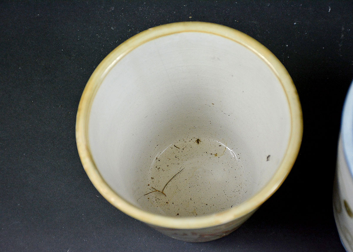 Four Vintage Louisville Stoneware Planters