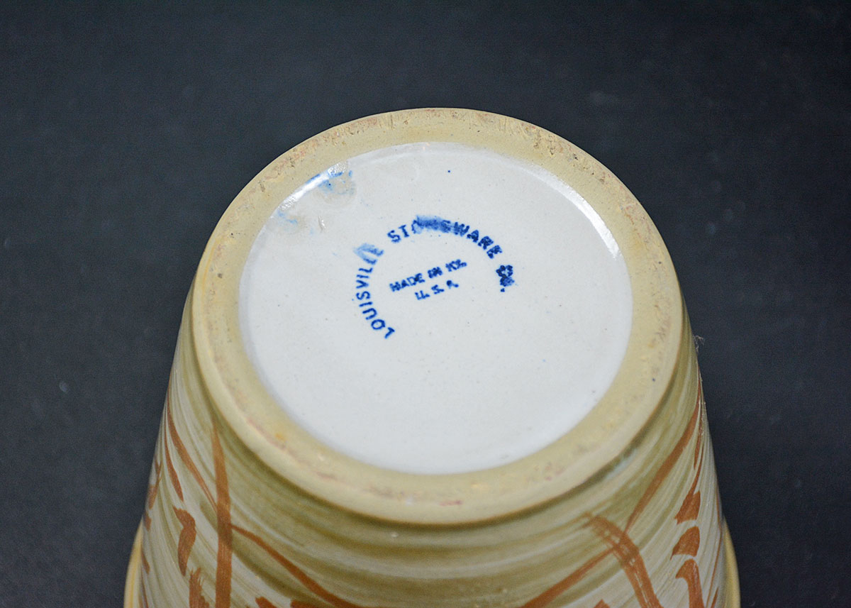 Four Vintage Louisville Stoneware Planters