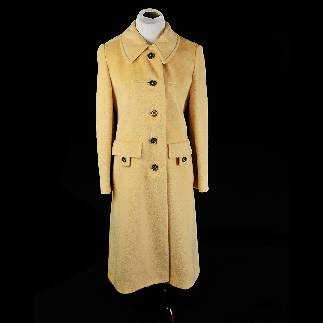 Vintage Stevens Forstmann Camel Wool Coat