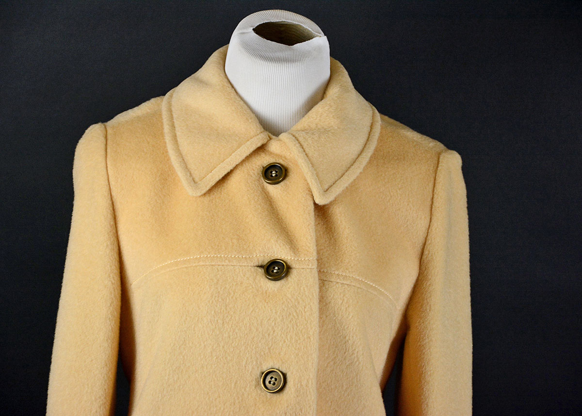 Vintage Stevens Forstmann Camel Wool Coat