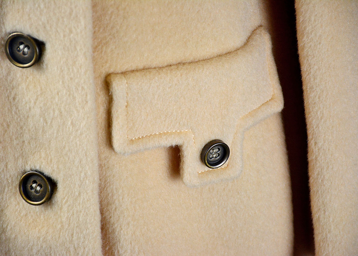 Vintage Stevens Forstmann Camel Wool Coat
