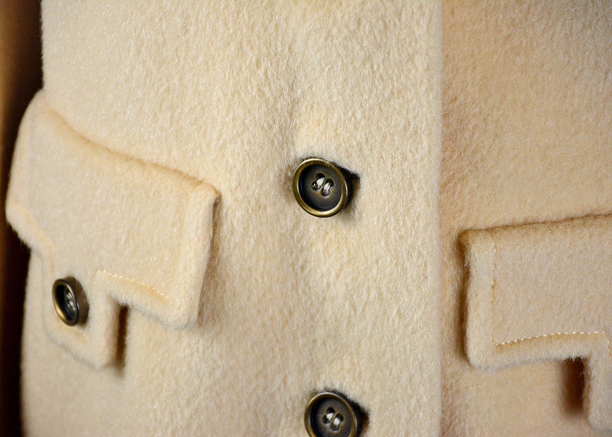 Vintage Stevens Forstmann Camel Wool Coat