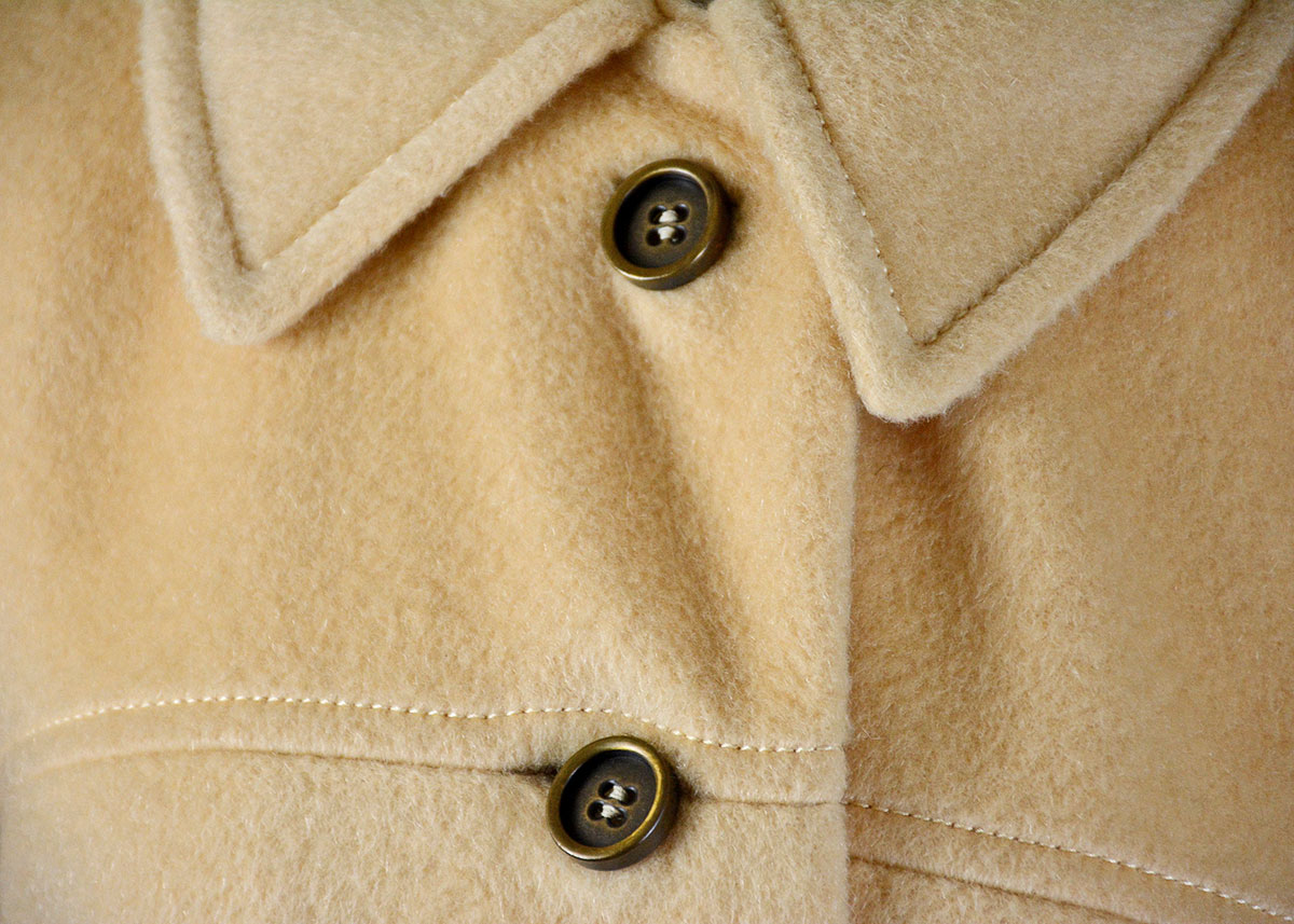 Vintage Stevens Forstmann Camel Wool Coat
