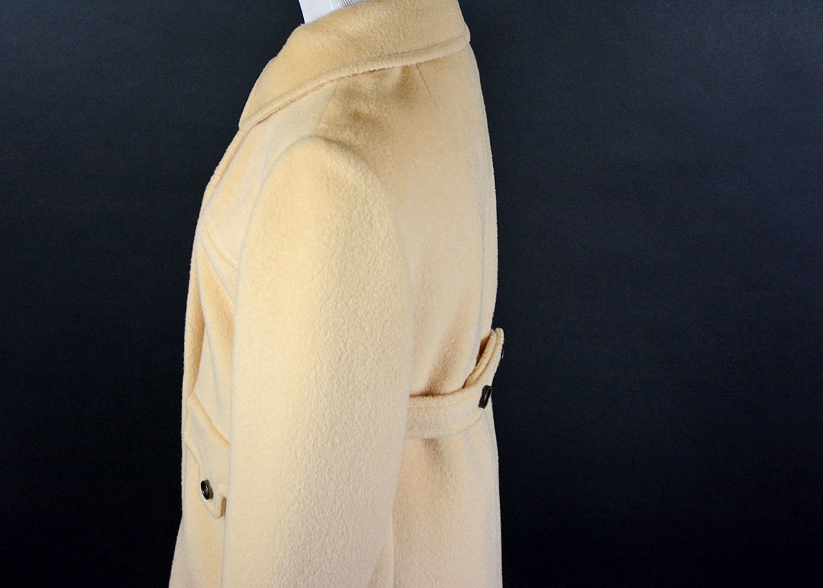 Vintage Stevens Forstmann Camel Wool Coat