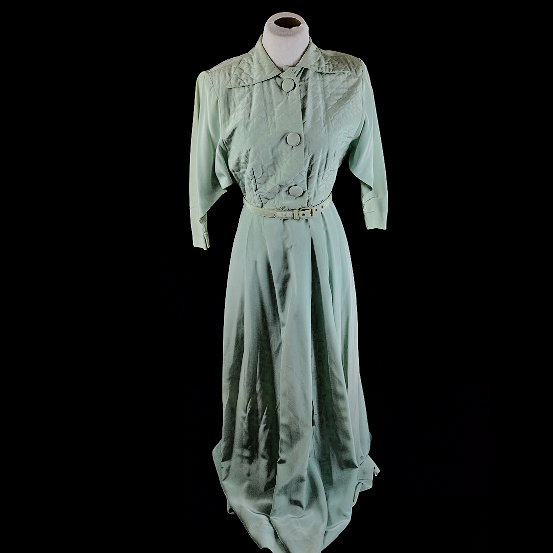 Vintage Kamore Mint Green Dressing Gown