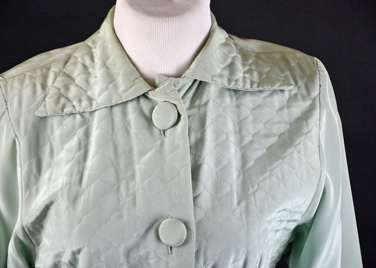 Vintage Kamore Mint Green Dressing Gown