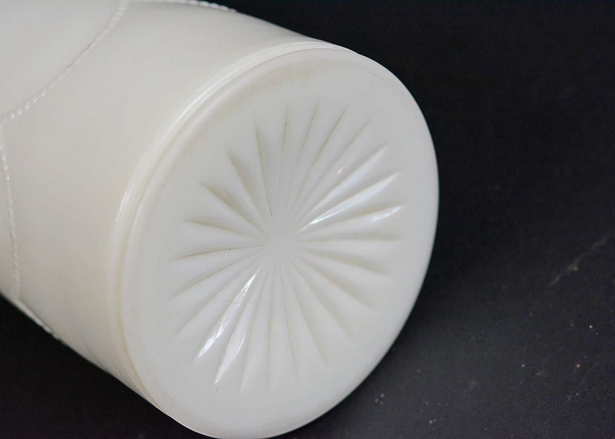 Milk Glass and Clear Glass Pitchers