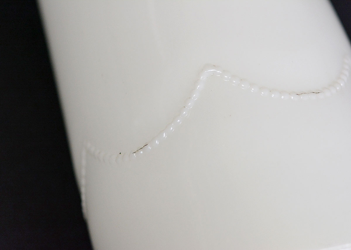 Milk Glass and Clear Glass Pitchers